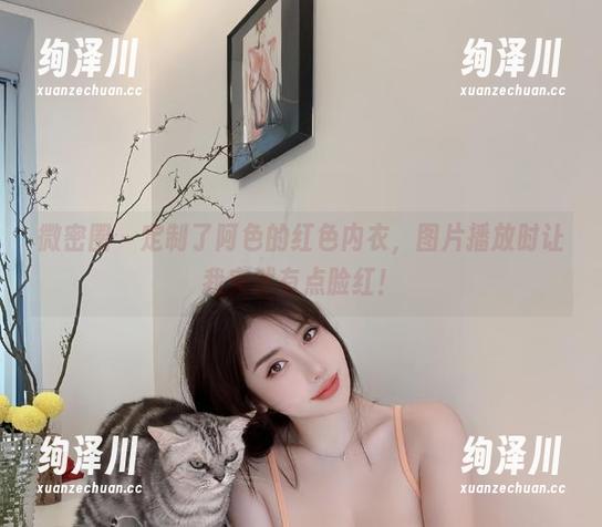 微密圈 - 定制了阿色的红色内衣，图片播放时让我突然有点脸红！